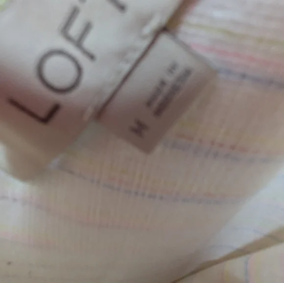 LOFT Bow Strap Button Dress.  Cream Sleeveless Mini.. - Picture 7 of 7